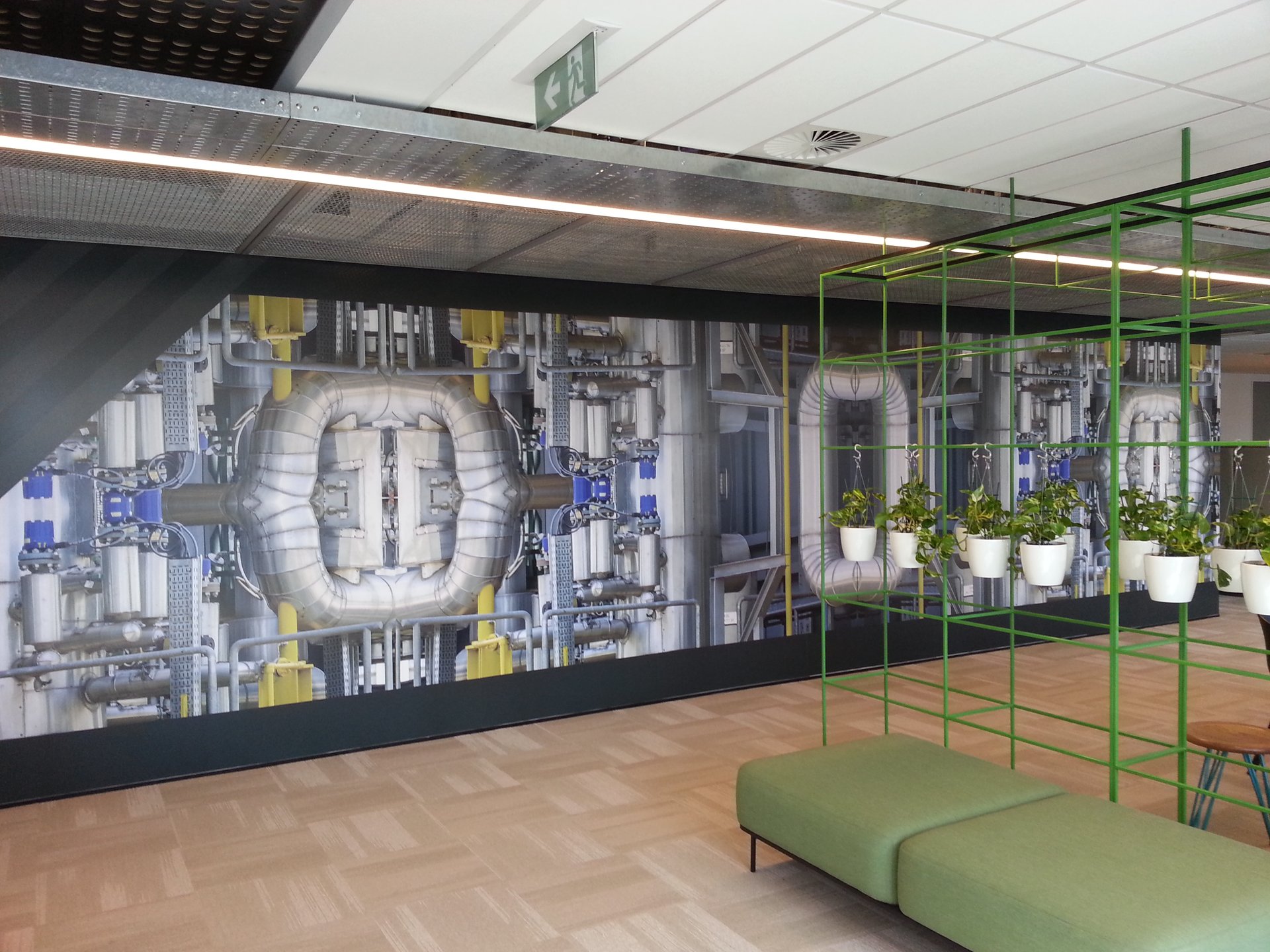 Interior wall graphics