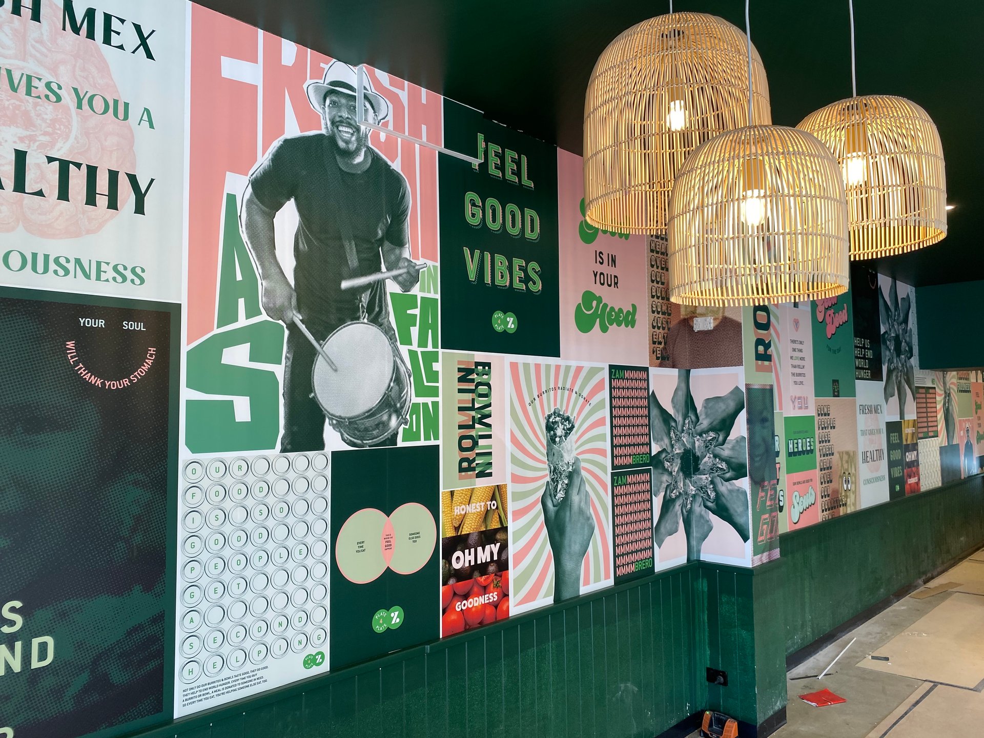 Interior wall graphics