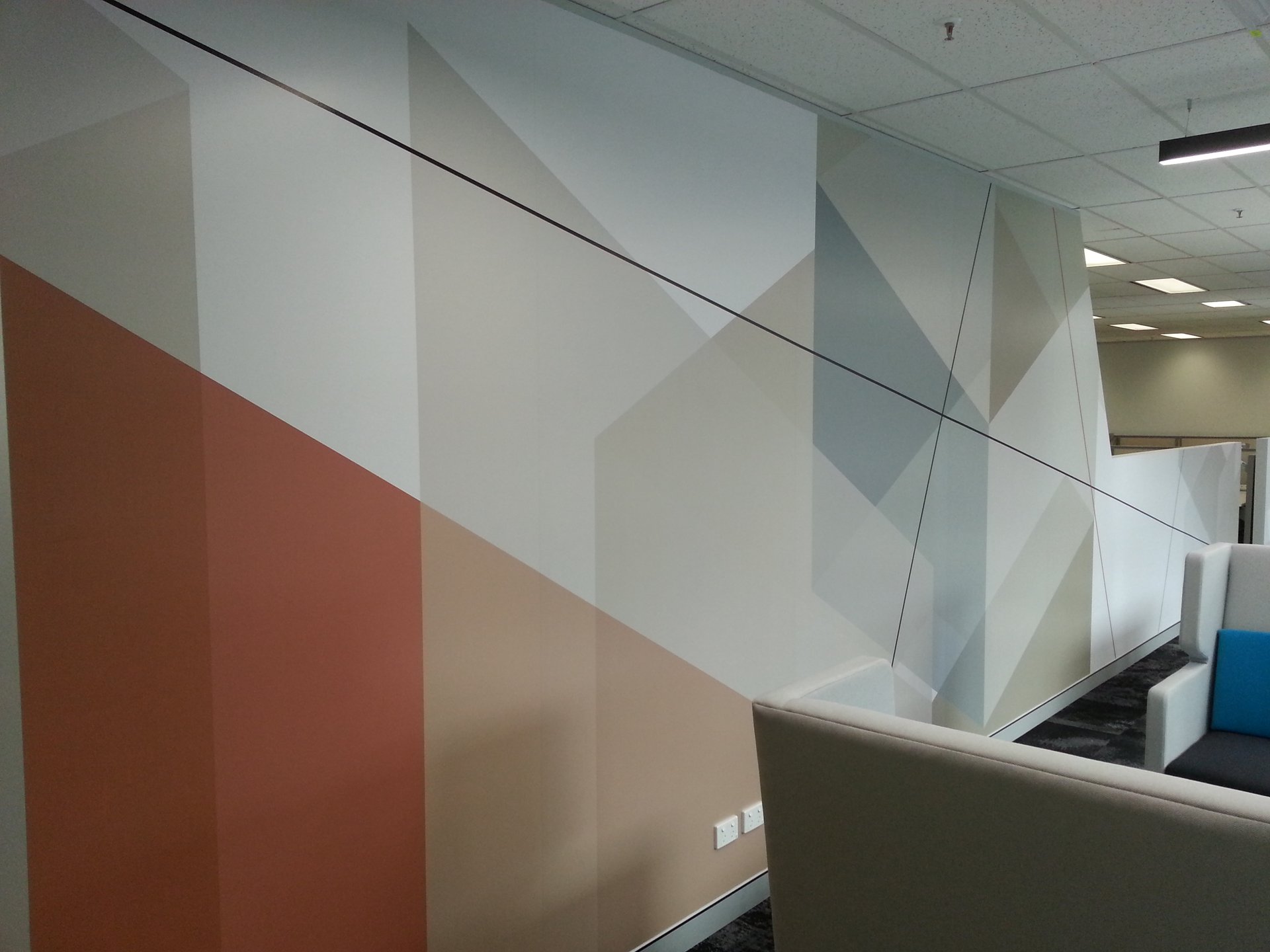 Interior wall graphics