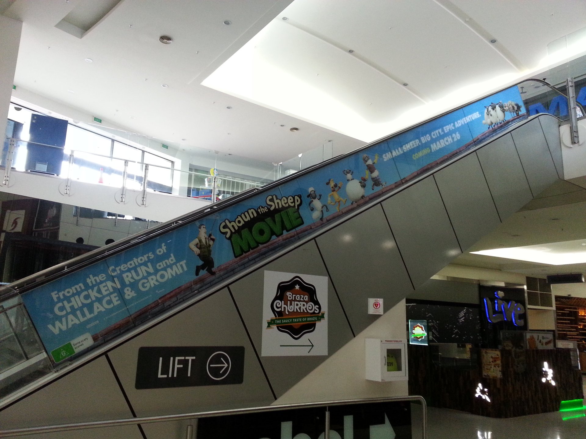 Shopping centre advertising