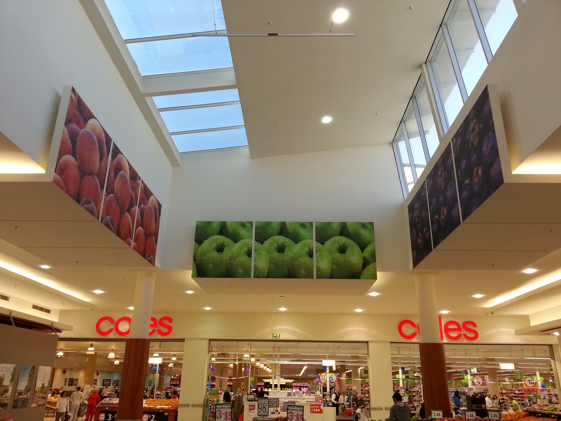 Shopping centre advertising