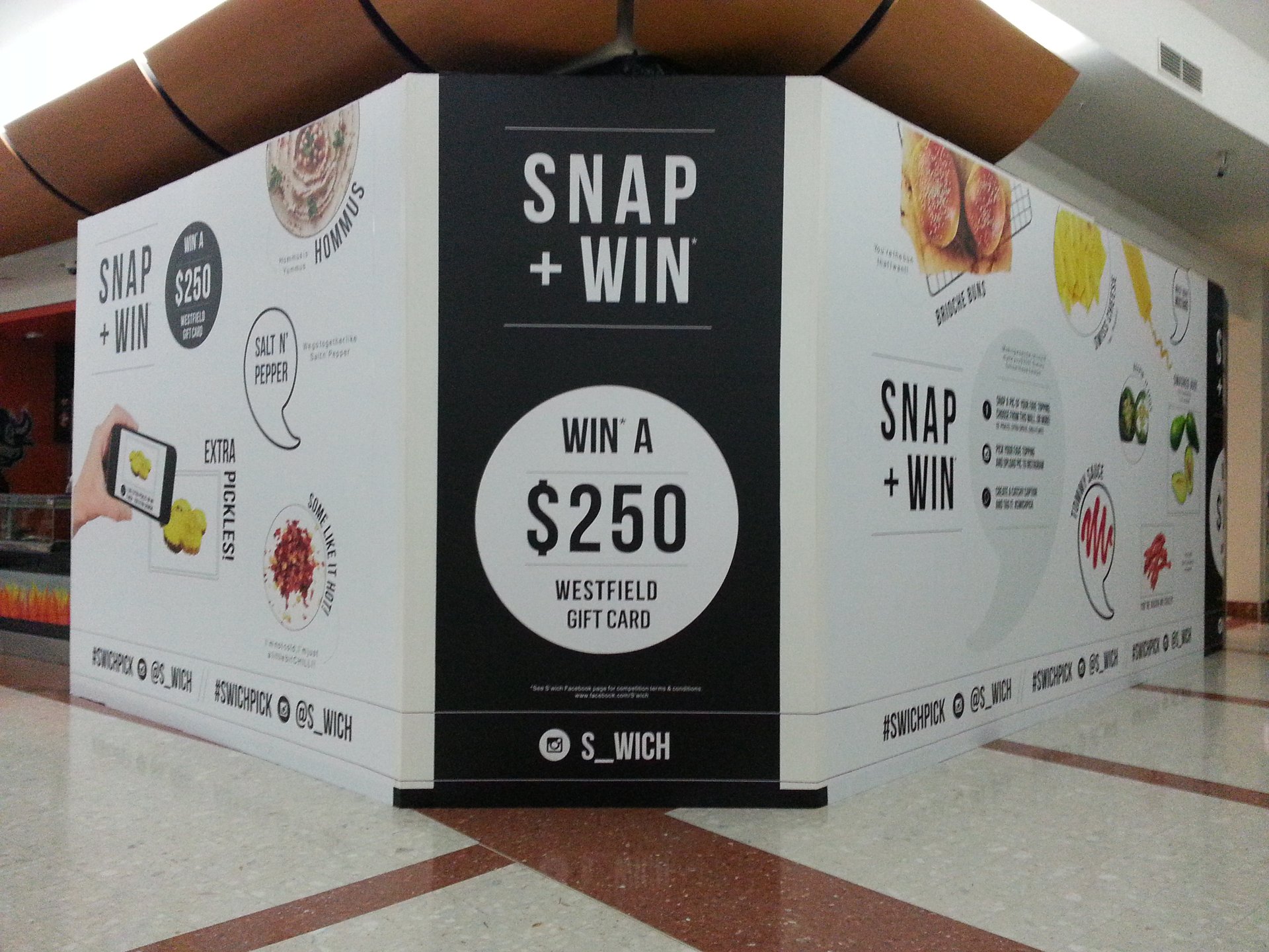 Shopping centre advertising